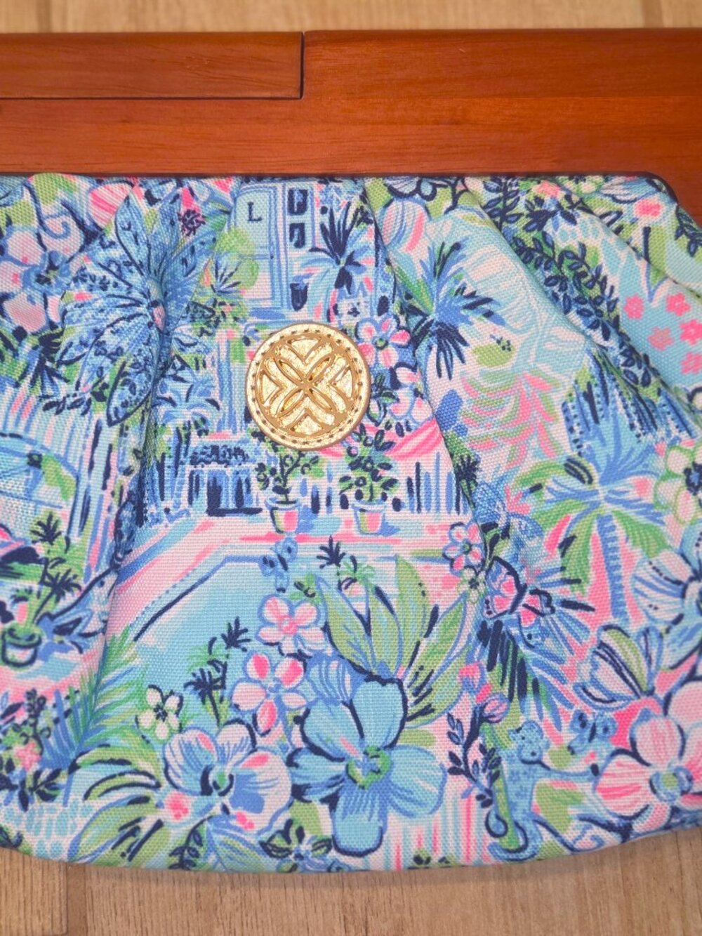 NEW Lilly Pulitzer Bermuda Bag Clutch Lillys House Print
